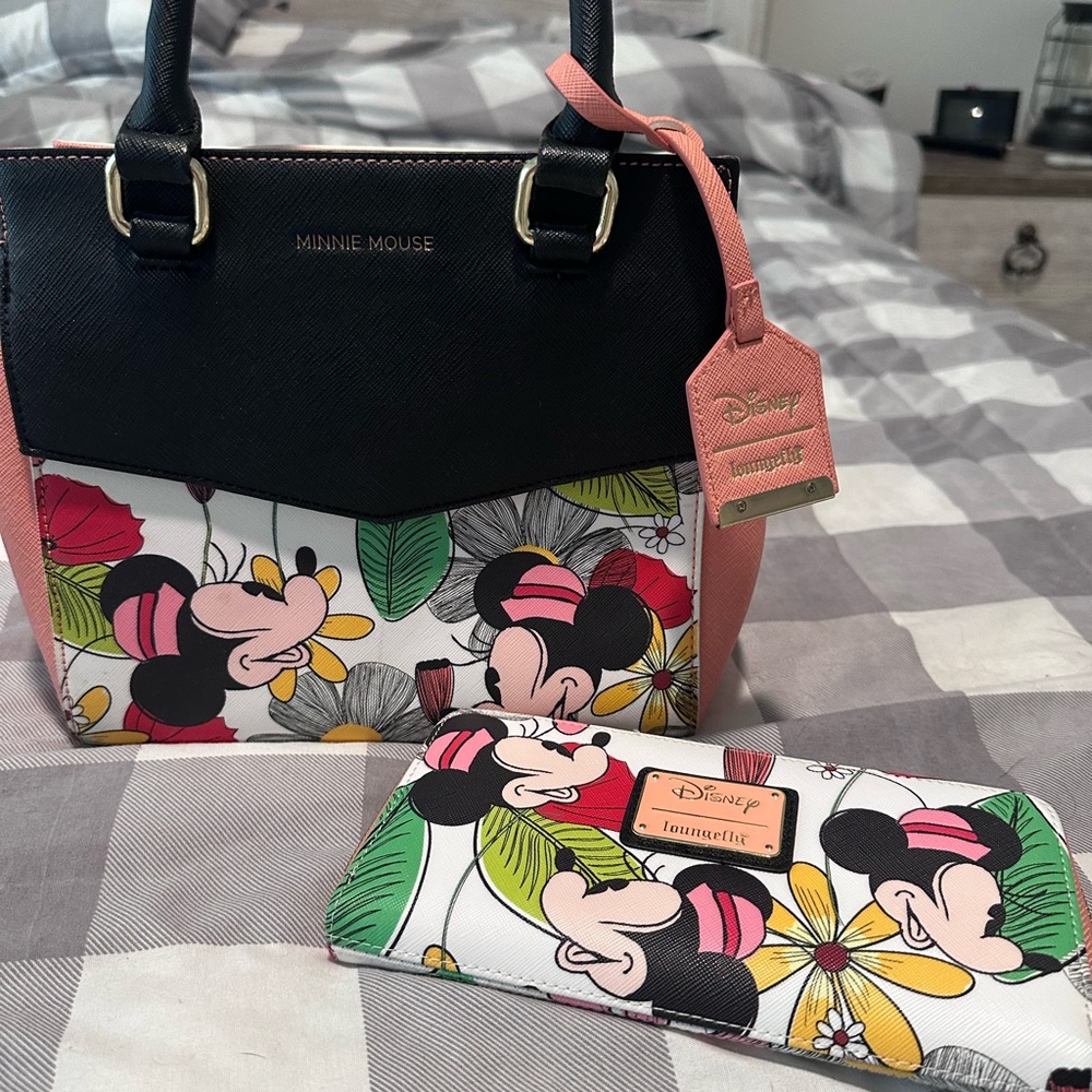 Disney Loungefly Minnie Bag and Wallet